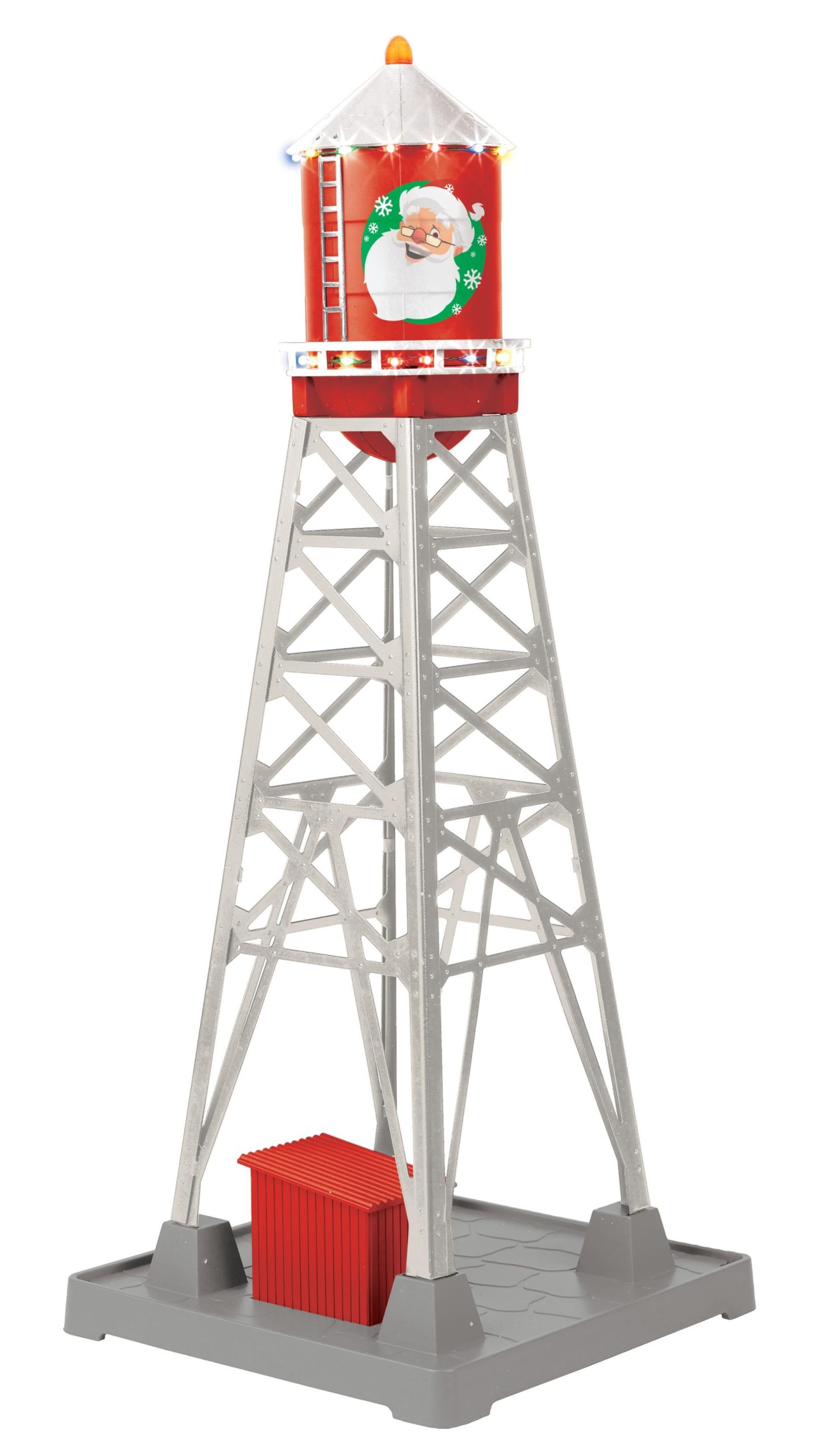 PREORDER MTH 30-90738 O Christmas #193 Industrial Water Tower w/LED Lights