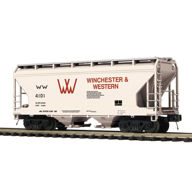 PREORDER Atlas O 3001892 2-Bay Centerflow Covered Hopper, 3-Rail, Premier, Winchester & Western