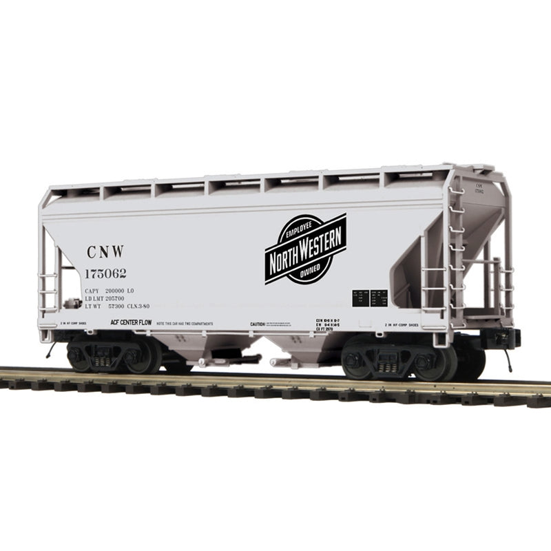PREORDER Atlas O 3002893 2-Bay Centerflow Covered Hopper 3-Pack, 2-Rail, Premier, Chicago & North Western