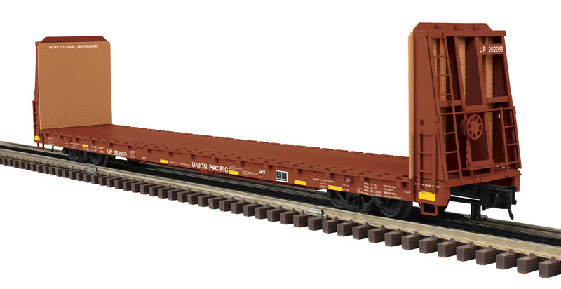 PREORDER Atlas Trainman O 3001930 3-Rail 62' Bulkhead Flatcar, Union Pacific
