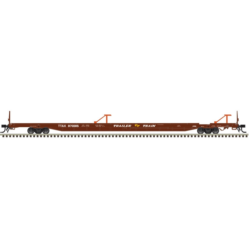 PREORDER Atlas Master Line O 3002942 2-Rail ACF 89'4" Intermodal Flatcar, Trailer-Train TTAX