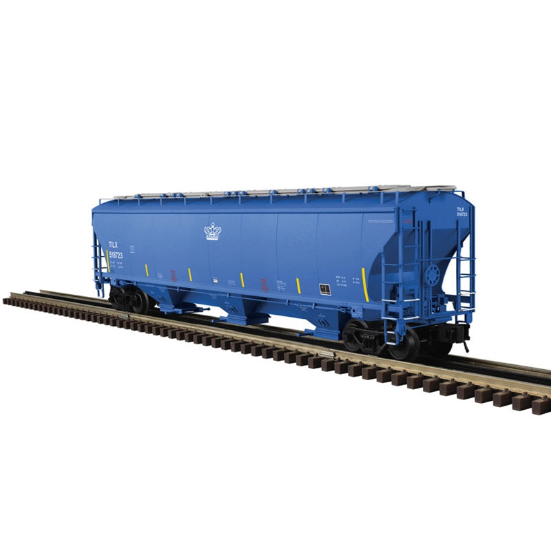 PREORDER Atlas Master Line O 3001924 3-Rail Trinity 5161 Cubic Foot Covered Hopper, Trinity Industries Leasing TILX