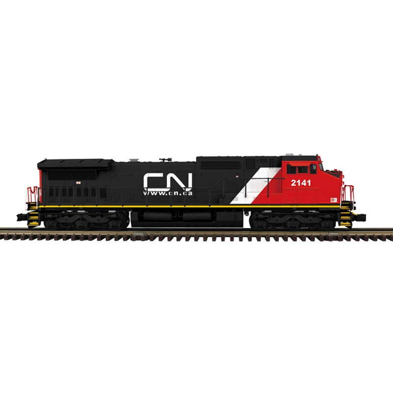 PREORDER Atlas O 30138542 GE Dash 8-40CW Locomotive 2-Rail,, ProtoSound 3.0, Trainman, Canadian National #2141 (DCC and Sound Equipped)