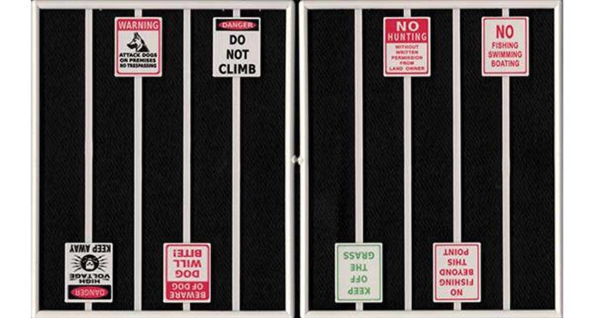 Tichy Train Group 2101 Warning Signs -- 8 Signs, 3 Different Styles, O Scale