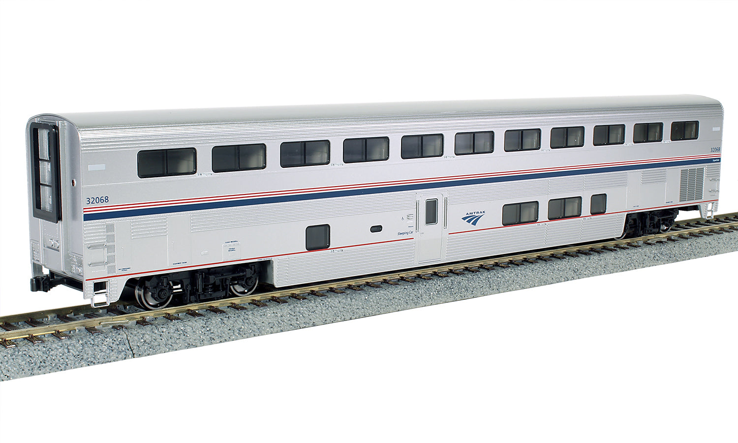 PREORDER Kato HO Superliner I Sleeper, Amtrak Phase VI George M. Pullman #32009