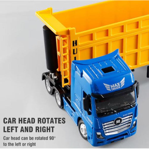 Imex 14539 Diecast Dump Truck blue-yellow 1:50