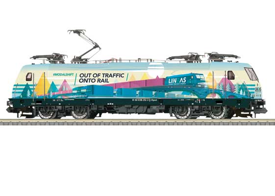 PREORDER Minitrix N 16877 Class 186 Electric, Railpool #186 252-3 (DCC and Sound)