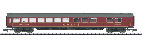 PREORDER Minitrix N T18474 Type WRumh 132 Diner, German Federal Railroad DB