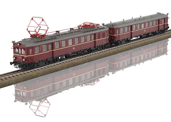 PREORDER Minitrix HO T25853 Class ET 85 Rail Car & Trailer Set German Federal Railroad DB #ET 85 21, ES 85 2 (DCC and Sound)