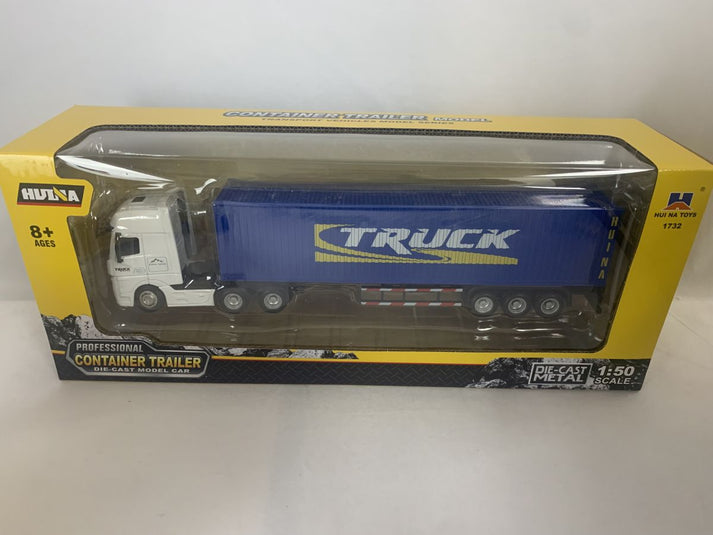 Imex 14541 Diecast Container Truck Blue 1:50