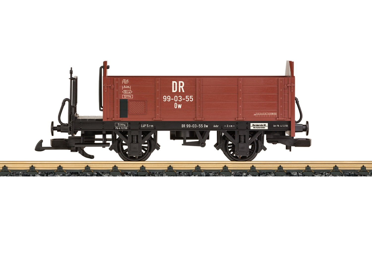 PREORDER LGB G 40557 High-Side Wood Gondola, Deutsche Reichsbahn