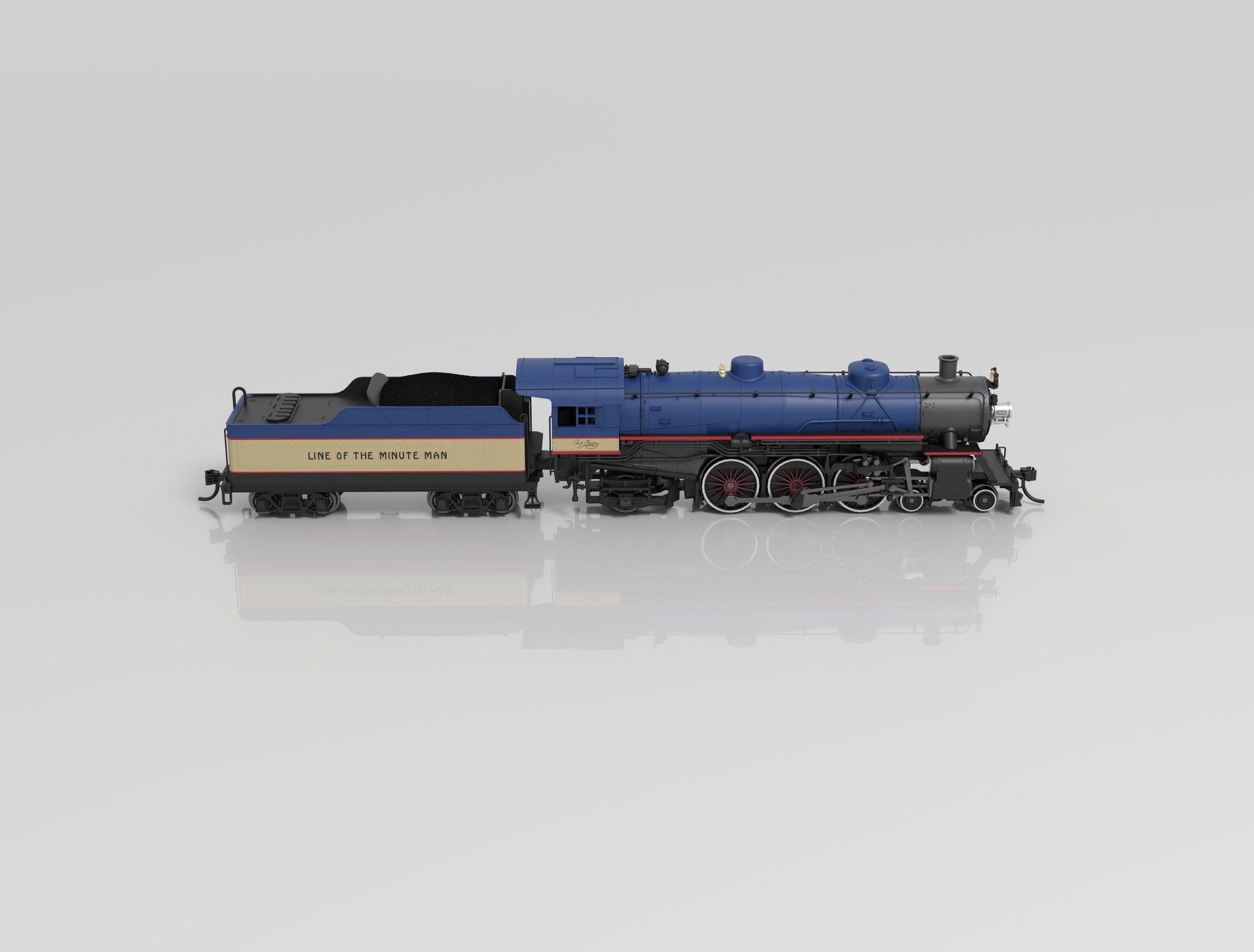 BLI 8070 Light Pacific 4-6-2, B&M #3688, Minuteman Scheme, No-Sound/DCC-Ready, N (NP)