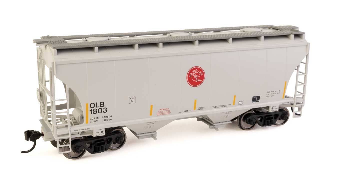 PREORDER Walthers Mainline HO 910-49321 39' Trinity 3281 2-Bay Covered Hopper, Omaha Lincoln & Beatrice #1803