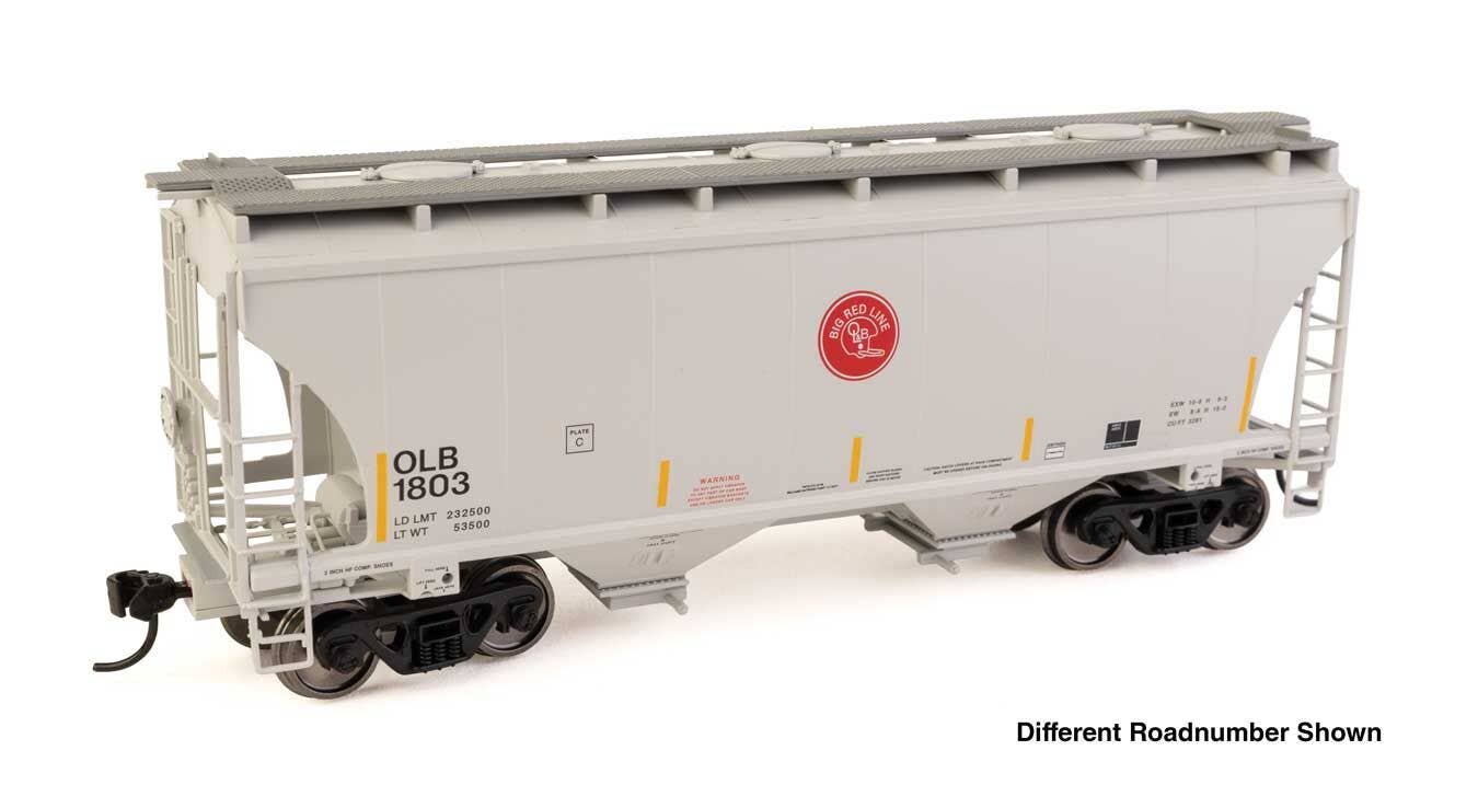 PREORDER Walthers Mainline HO 910-49322 39' Trinity 3281 2-Bay Covered Hopper, Omaha Lincoln & Beatrice #1805