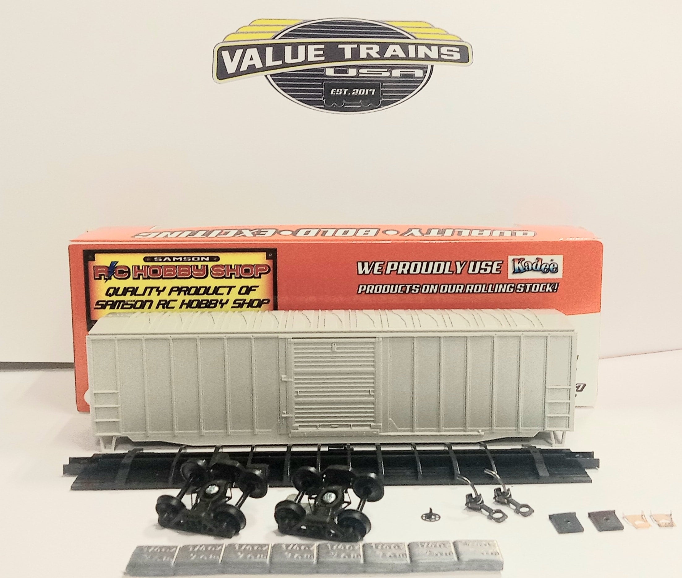 Value Trains USA HO 10053 Boxcar Kit, Undecorated