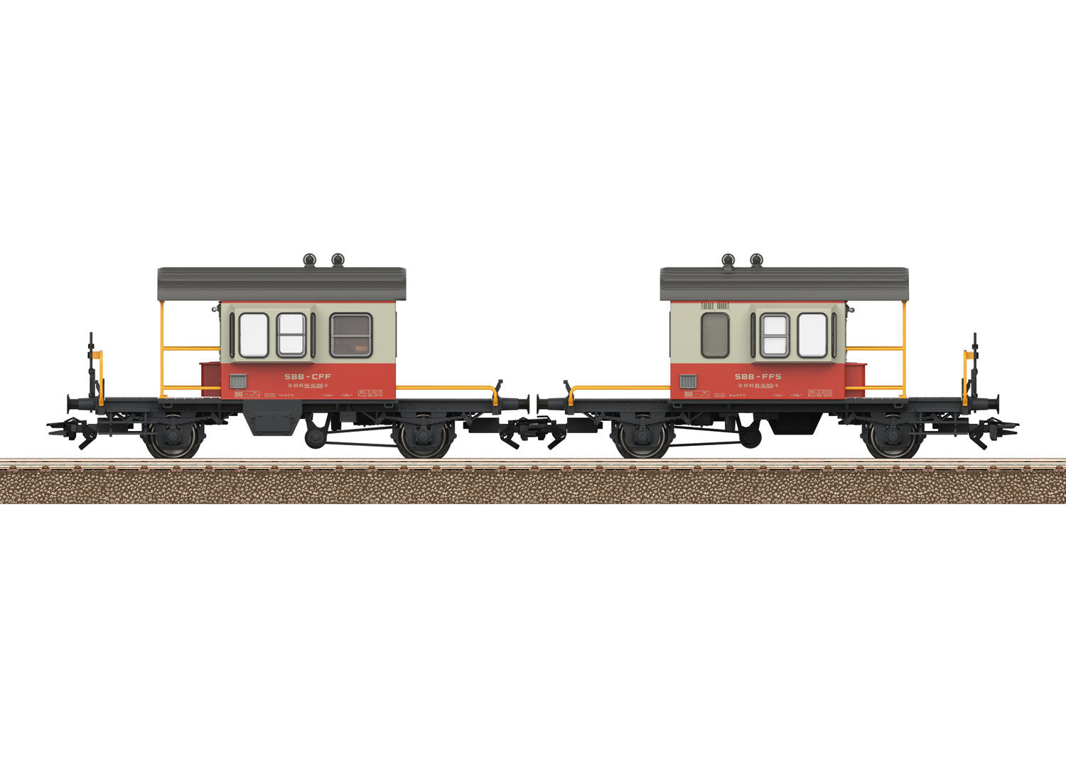 PREORDER Minitrix HO 24650 Swiss Express Sputnik Type Db Escort Car, Swiss Federal Railways (2-Pack)