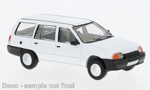PREORDER Brekina HO PCX870496 Opel Kadett E CarAVan Station Wagon, White | 34.19