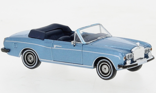 Brekina HO PCX870513 Top Down 1971 Rolls Royce Corniche Convertible, Light Blue | 34.19