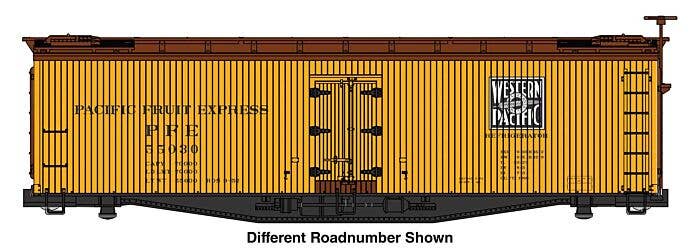 Walthers Mainline HO 41235 40' Early Reefer, Ready To Run, PACIFIC FRUIT EXPRESS-WP #55048