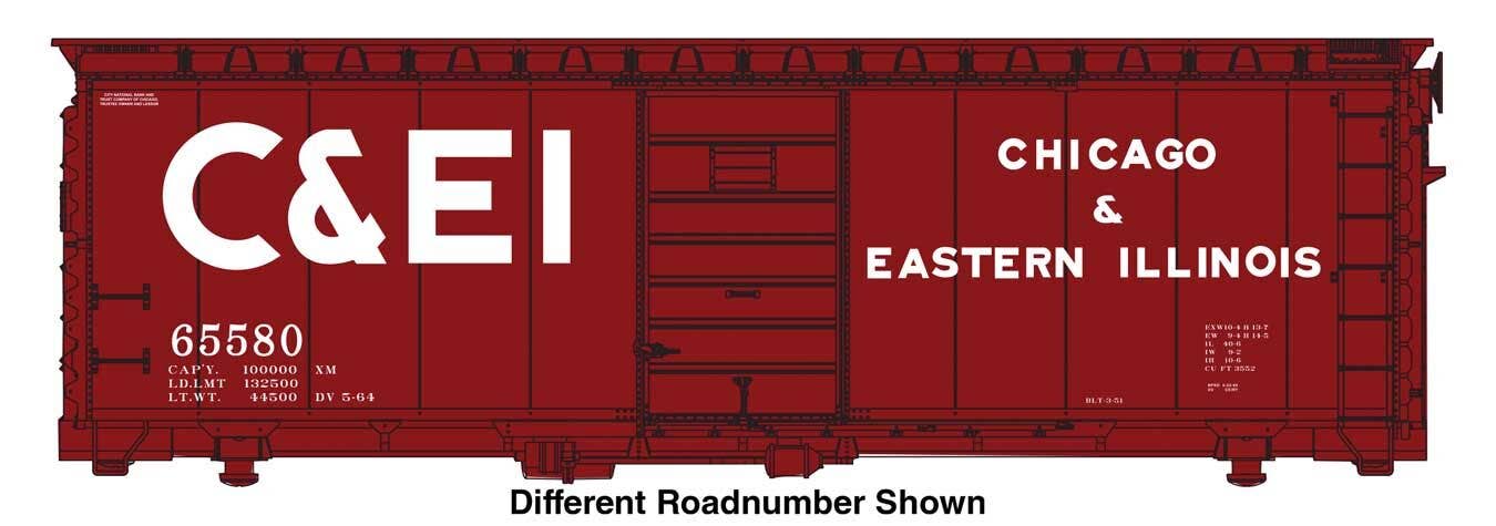 PREORDER Walthers Mainline HO 910-45506 40' PS-1 Boxcar, Chicago & Eastern Illinois #65588