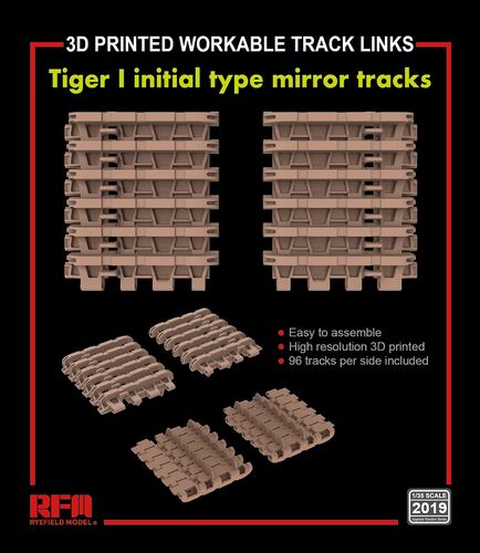 Ryefield Model 2019 Workable Track Link Tiger I Initial 1:35