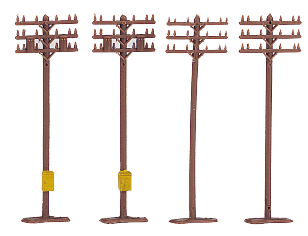Bachmann 42506 Telephone Poles (12 pieces), N Scale