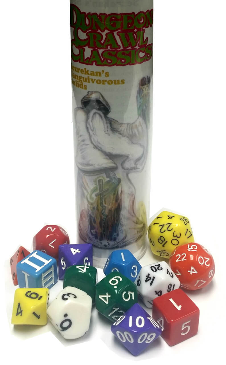 Dungeon Crawl Classics RPG: Sezrekan`s Sanguivorous Solids Dice Set