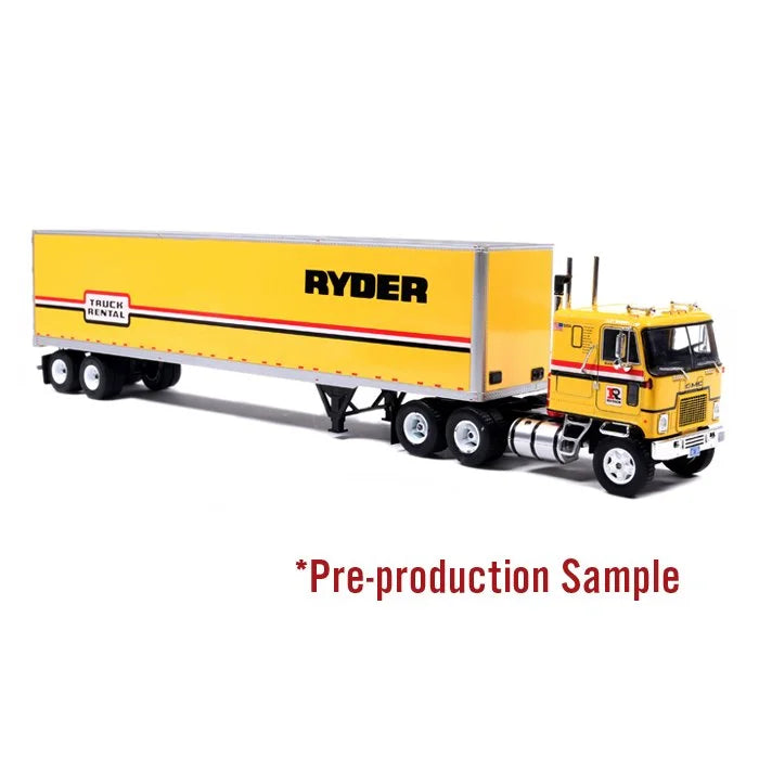 PREORDER Iconic Replicas 1/43 43-0662 1970 GMC Astro 95 Tractor & Trailer, Ryder Truck Rental