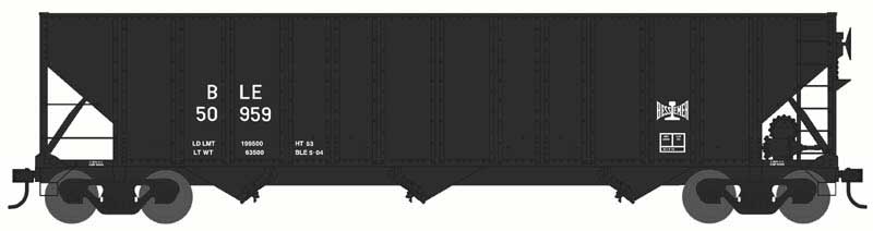 PREORDER Bowser HO 44001 100 Ton Hopper, Bessemer & Lake Erie #50914