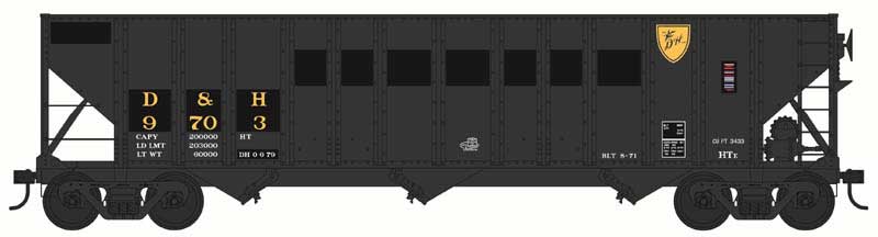 PREORDER Bowser HO 44019 100 Ton Hopper, Delaware & Hudson ex-RDG #9765