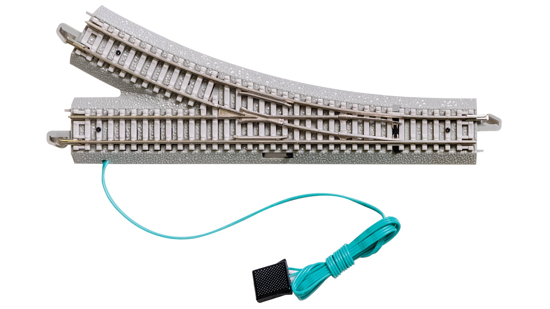 Bachmann N 44062 E-Z Track with Concrete Ties, Remote Turnout Right