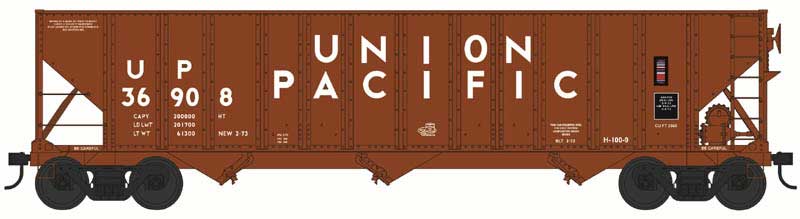 PREORDER Bowser HO 44068 100 Ton Hopper, Union Pacific H-100-9 #37073