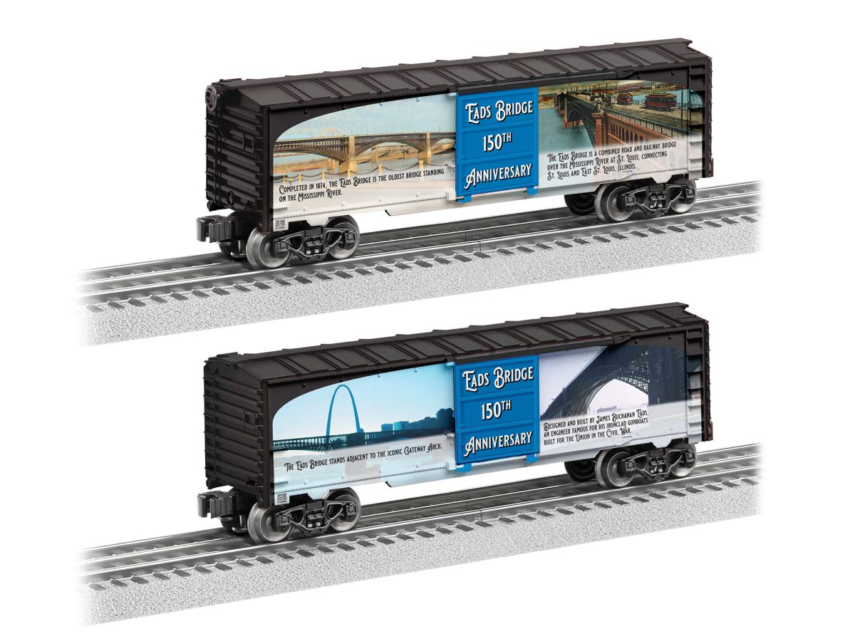 Lionel 2438160 O RTR Eads Bridge 150th Anniversary MUSA Boxcar