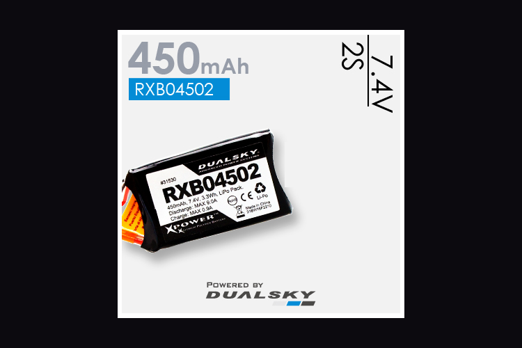 Dualsky Lipo Receiver Pack 450mAh 7.4V