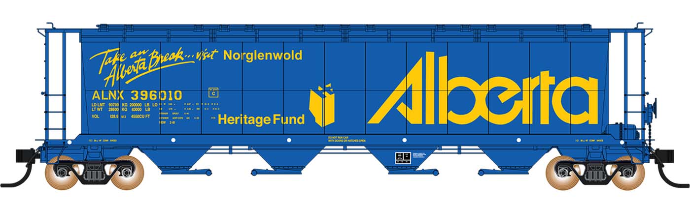 PREORDER Intermountain N 65117 NSC 59' 4550 Cubic Foot Cylindrical Hopper with Trough Hatch, Alberta Take A Break ALNX