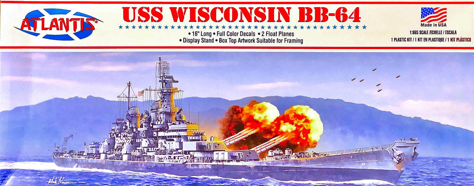 Atlantis Models 3000 USS Missouri BB63 1:665