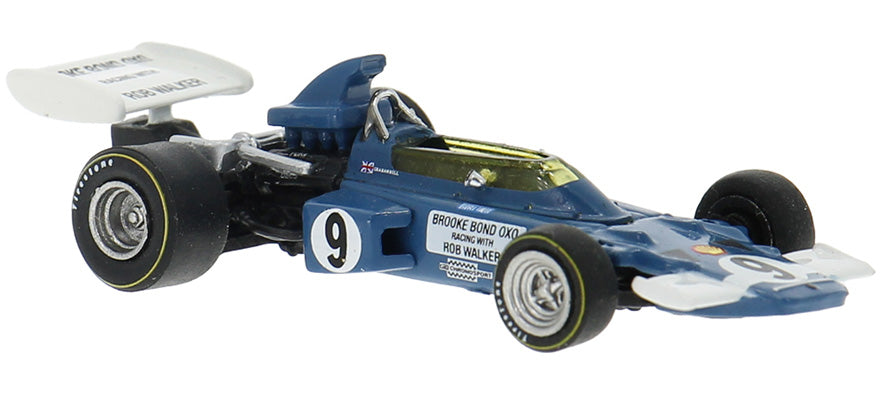 Brekina HO 22884 1970s Lotus 72D, Rob-Walker-Teams Graham Hill #19 (blue, white, German Lettering))