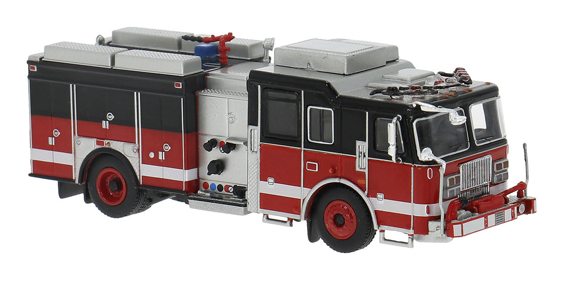 PREORDER Brekina HO PCX870846 2013 Seagrave Attacker Fire Truck, Red Unlettered