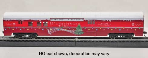 Con-Cor N 7012 Smooth-Side Baggage-RPO 2022 Christmas Car, North Pole & Southern