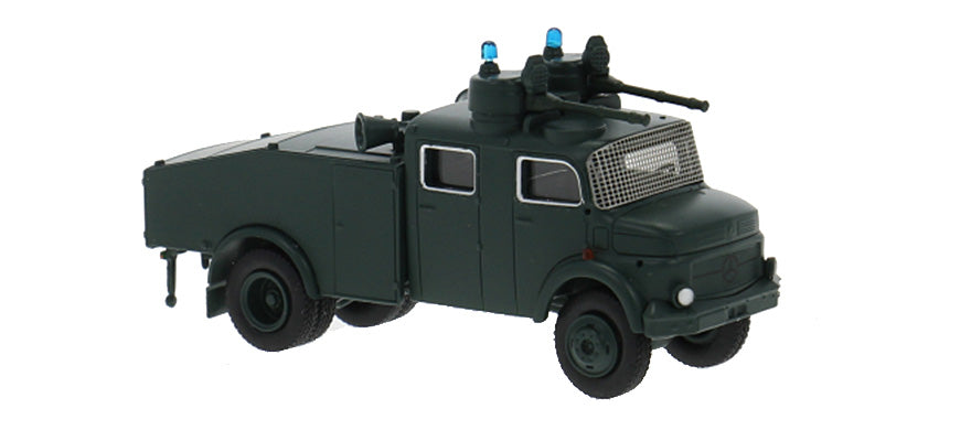 PREORDER Brekina HO 47184 Mercedes-Benz LA 1113 Wasserwerfer 4000L with Water Cannon, Bundesgrenzschutzes