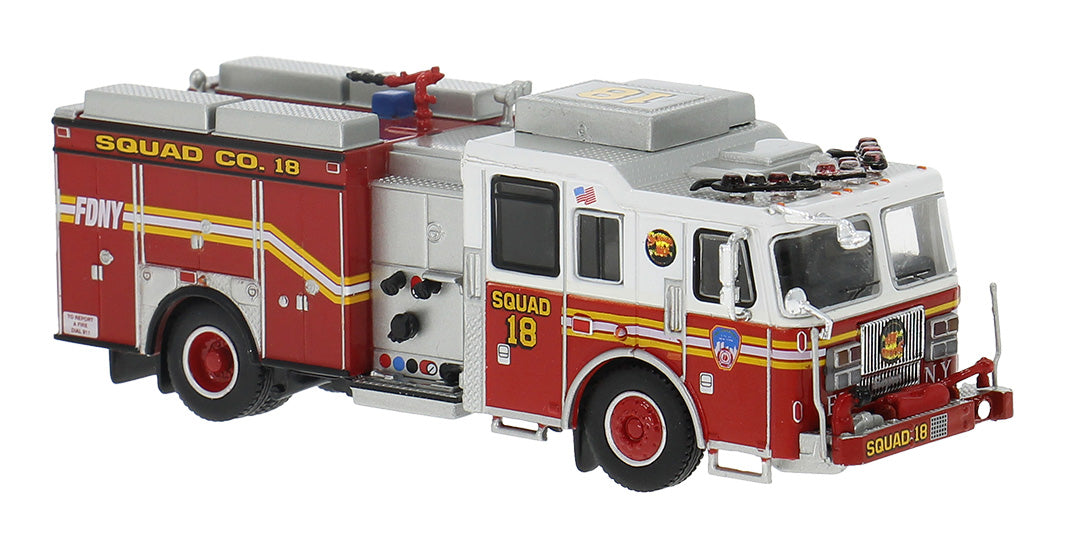 PREORDER Brekina HO PCX870841 2013 Seagrave Attacker Fire Truck, Fire Department Of New Yorkmanhattan