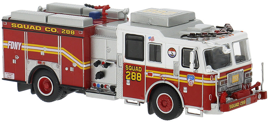 PREORDER Brekina HO PCX870845 2013 Seagrave Attacker Fire Truck, Fire Department Of New Yorkqueens #288