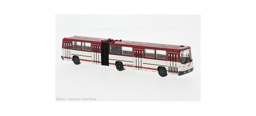 PREORDER Brekina HO 59736 1985 Ikarus 280.02 Articulated Bus, German EVAG