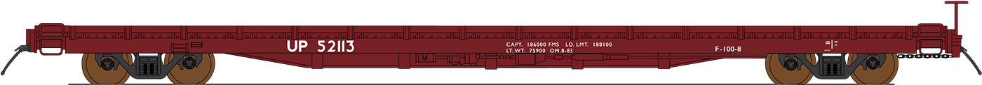 PREORDER Intermountain HO 46425 60' Wood-Deck Flatcar, Union Pacific