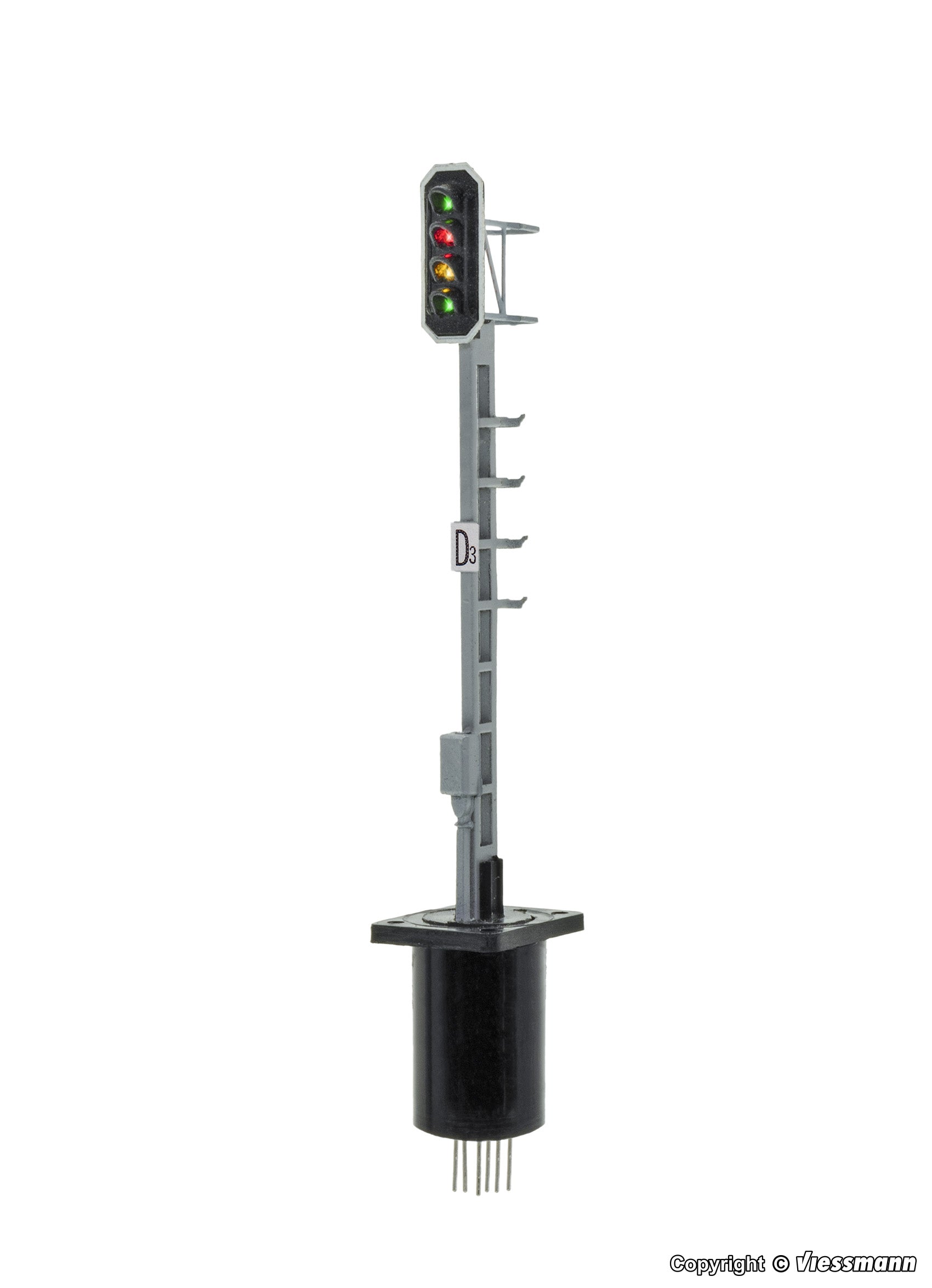 PREORDER Viessmann Modellspielwaren HO 4643 SBB/RhB Type L Color Light Departure LED Signal, Aspect 1/2/3 Short