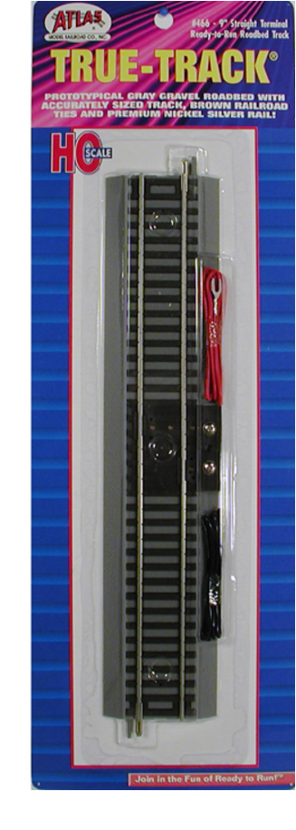 Atlas Model Railroad Co. 466 TT 9' TERMINAL TRACK, HO