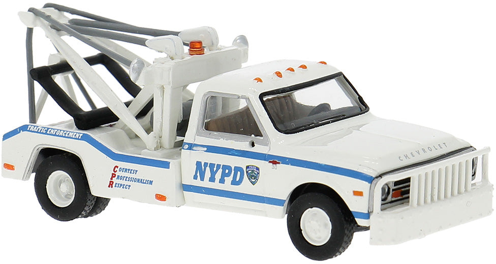 PREORDER Brekina HO 19668 1981 GMC C30 Tow Truck, New York Police Department