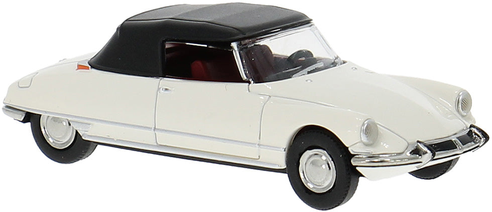 PREORDER Brekina HO 14234 1960s Citroen DS Chapron Convertible with Top Up, White