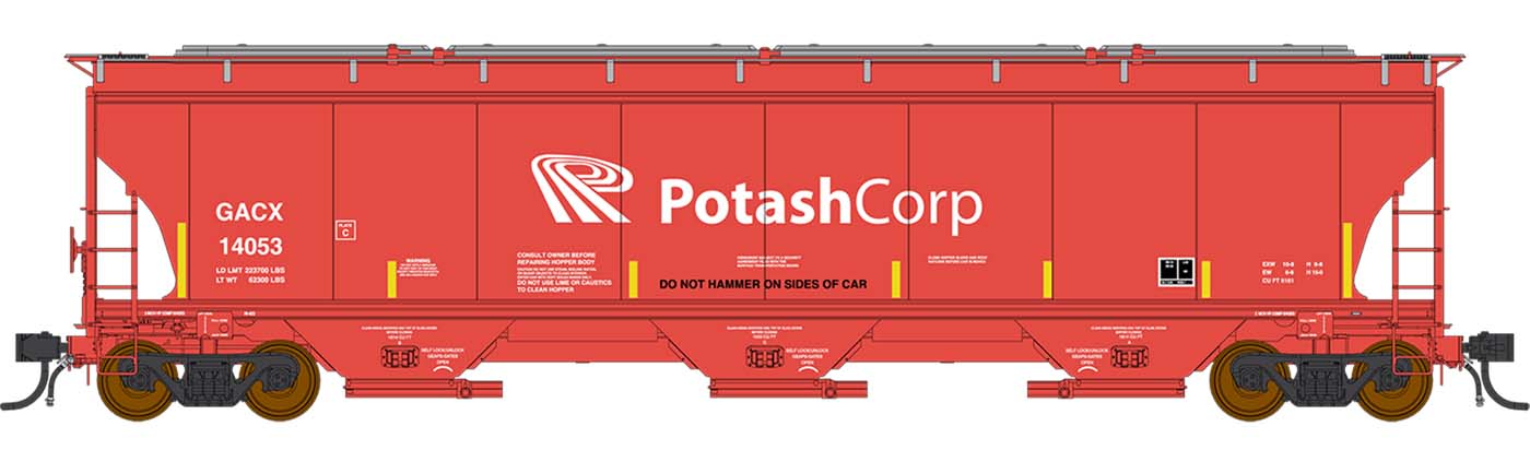 Intermountain HO 472117 Trinity 5161 Covered Hopper, Potash