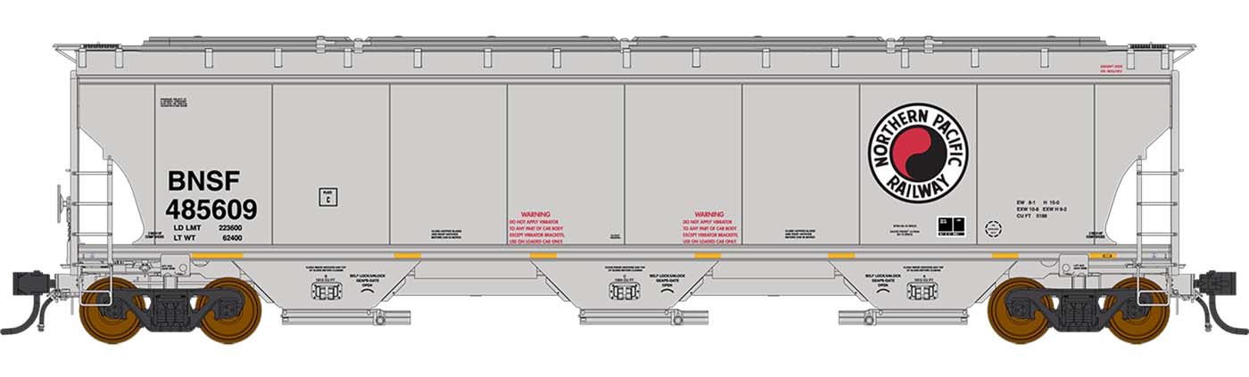 Intermountain HO 472148 Trinity 5161 Covered Hopper, Northern Pacific